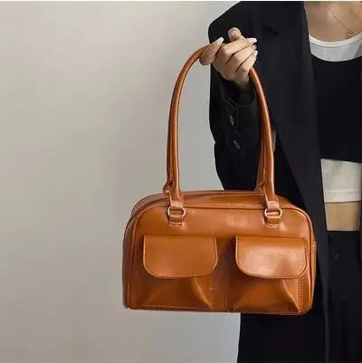 Bolso de hombro con doble bolsillo Y2K