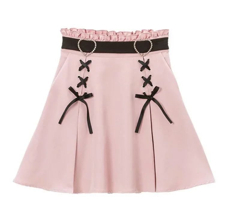 Süßer Gothic High Waist Minirock