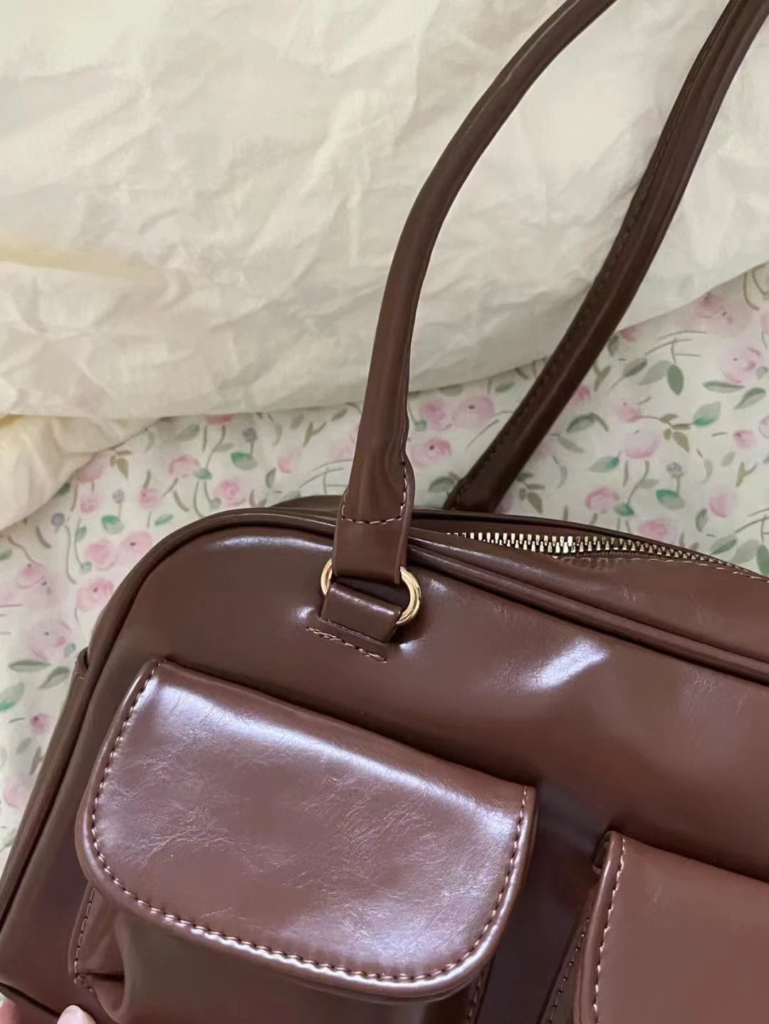 Bolso de hombro con doble bolsillo Y2K