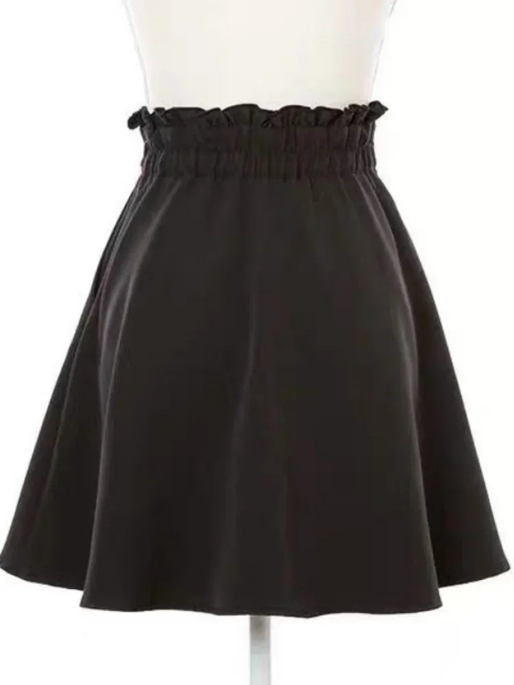 Süßer Gothic High Waist Minirock