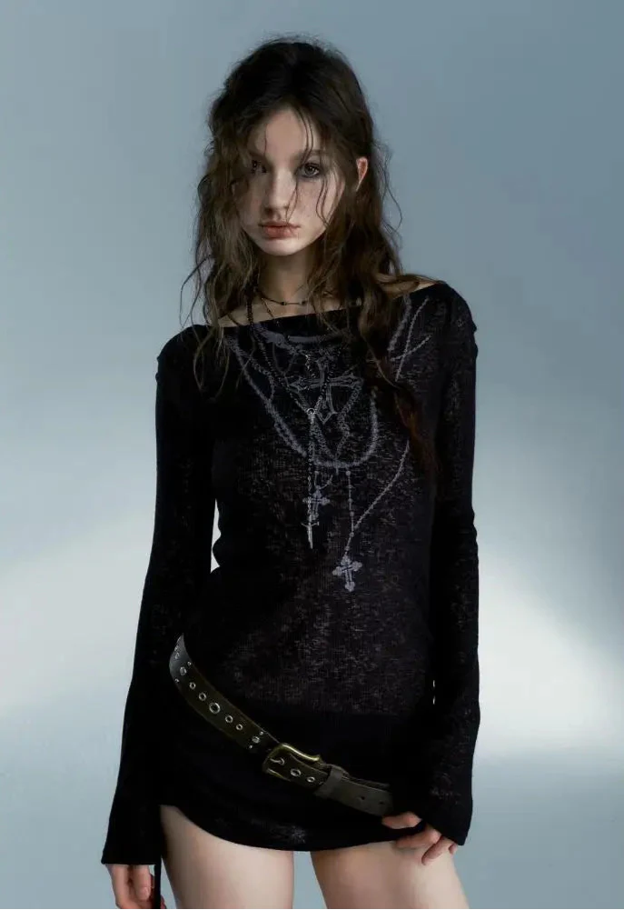 Grunge Langarmshirt