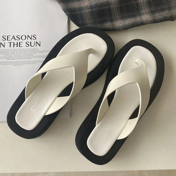 Stylish Platform Slides Sandals
