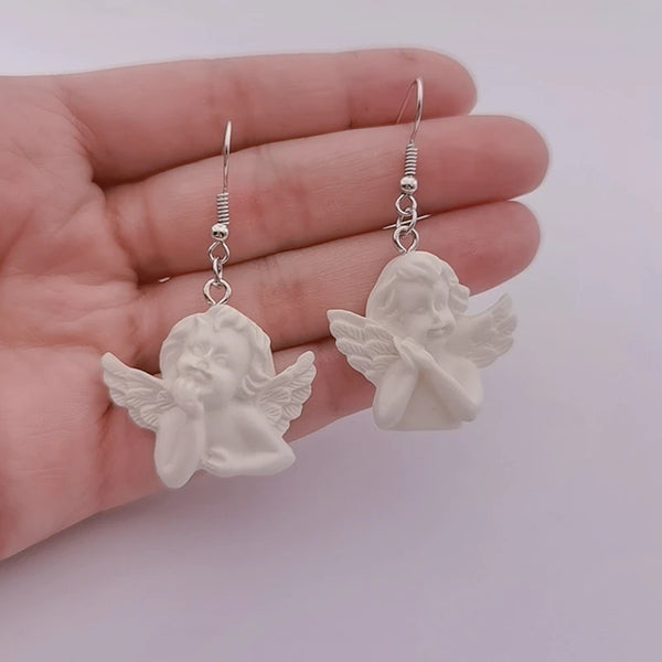 Retro Cupid Angel Punk Earrings