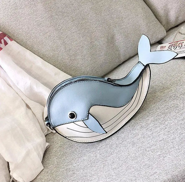 Blue Whale Leather Bag