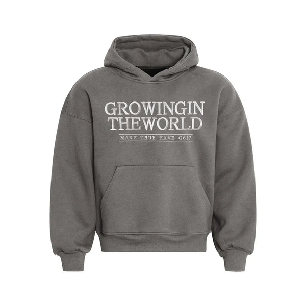 GROWINIG IN THE WORLD Hoodies