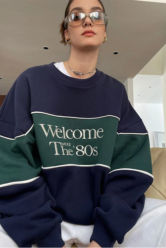 Welcome To The 80s Y2K Sweatshirt