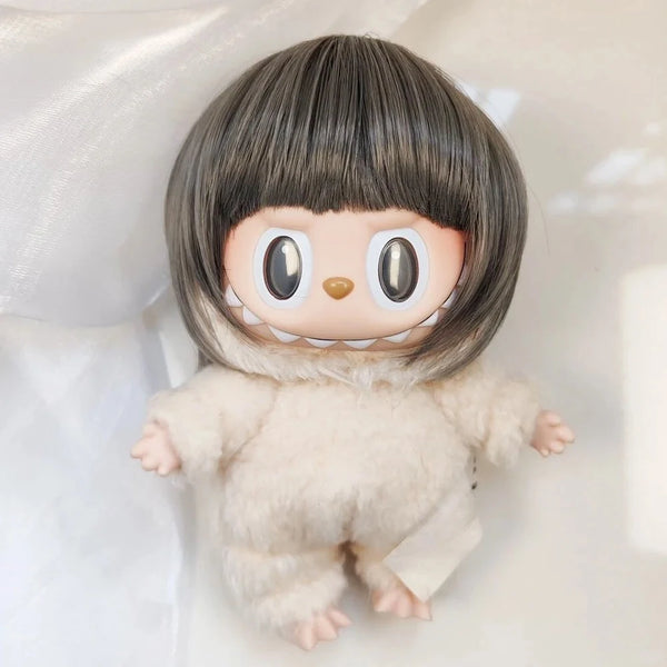 Lobubu-Inspired Short Afro Wig Decorative Hair