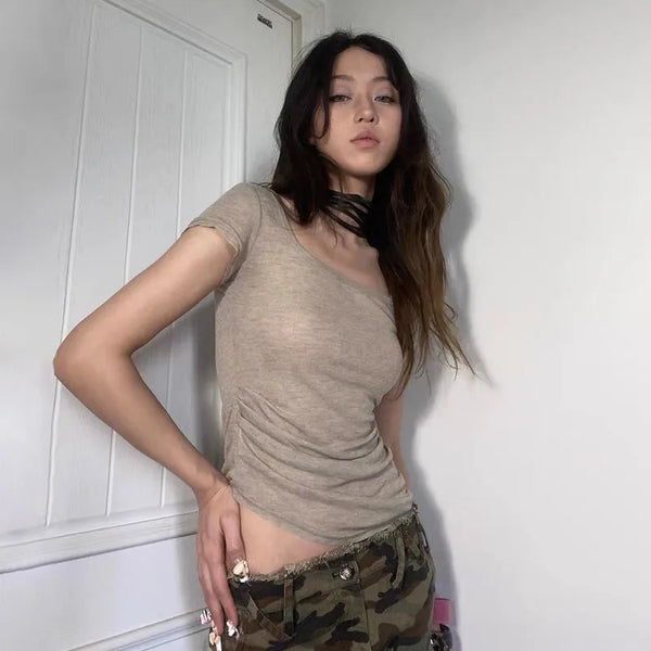 Y2K Wide-neck Top
