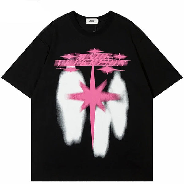 Shadow Star Graphic Oversized T-Shirt