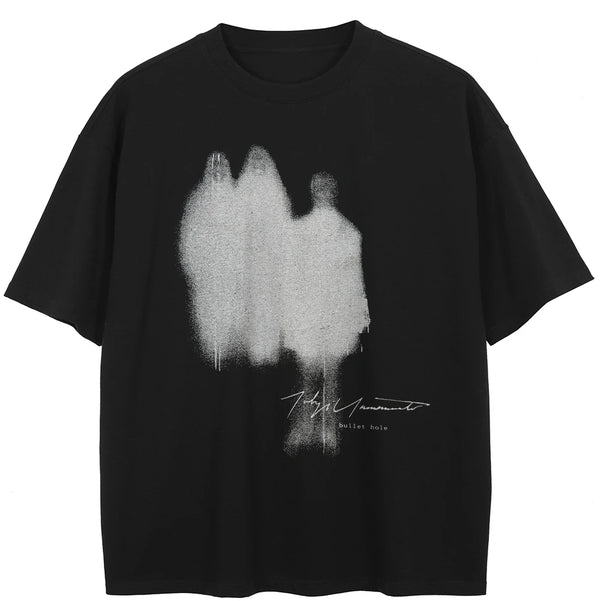 Vintage Shadow Graphic Hip Hop T-Shirt