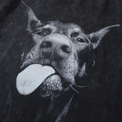 Gewaschenes Dobermann-Hunde-T-Shirt