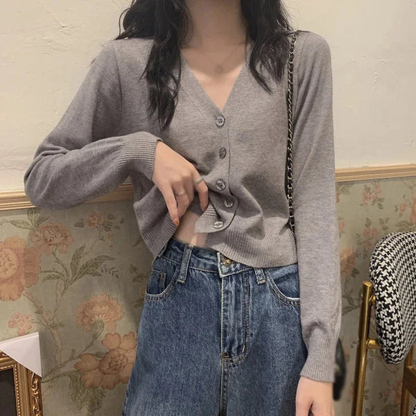 Cozy V-Neck Button Down Cardigan