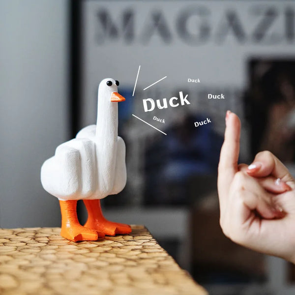 Creative Duck Middle Finger Gift