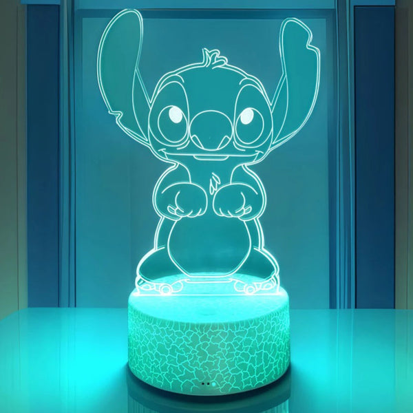 Led Cute Touch Lamp Anime Stitch
