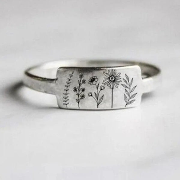 Wildflower Steel Ring