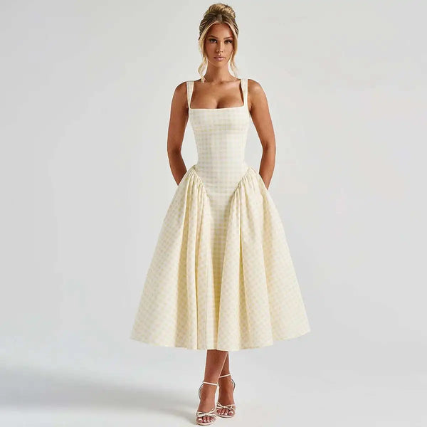 Strapless Vintage Maxi Dress