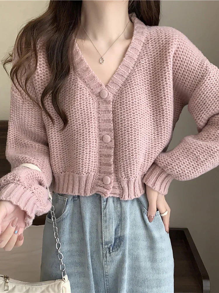 Weicher Mädchen-Strickcardigan