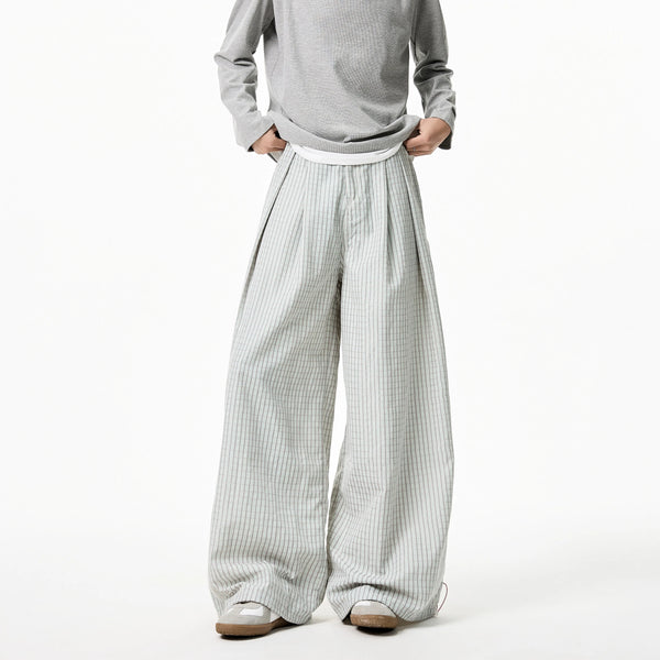 Striped Loose Wide Leg Trousers Pants