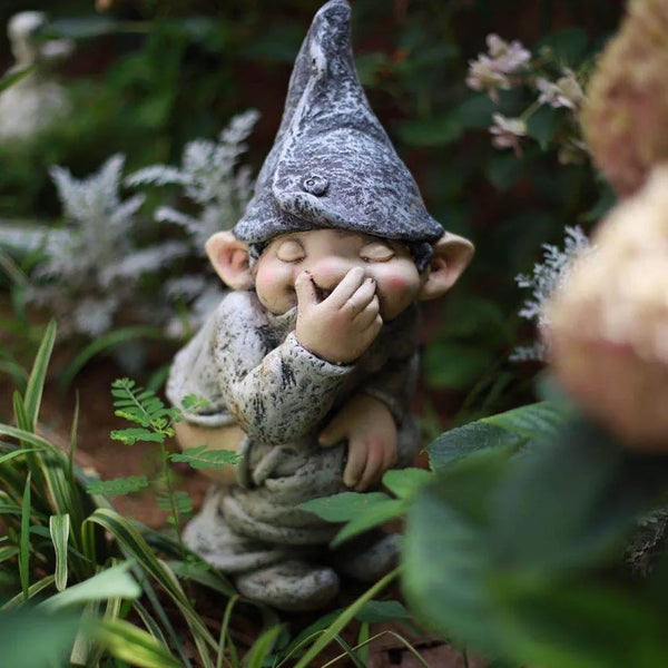 Naughty Naked Miniature Dwarf Statue