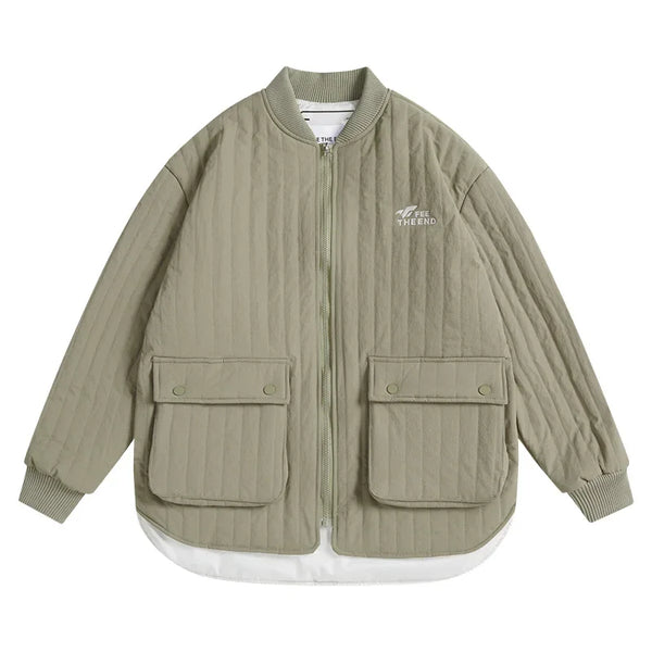 Quilted Vintage Cotton Windbreaker Jacket