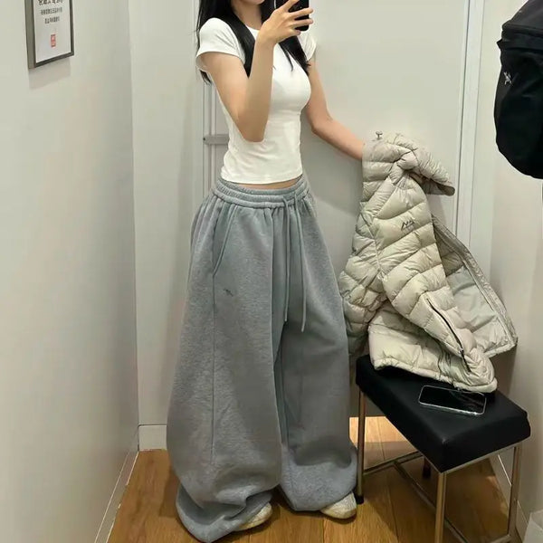 Vintage Wide Leg Women's Sweatpants