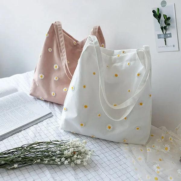 Casual Women Canvas Handbag Girls Shopping