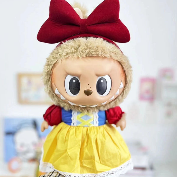 Lobubu-Inspired Roupas De Boneca Listrado Conjunto