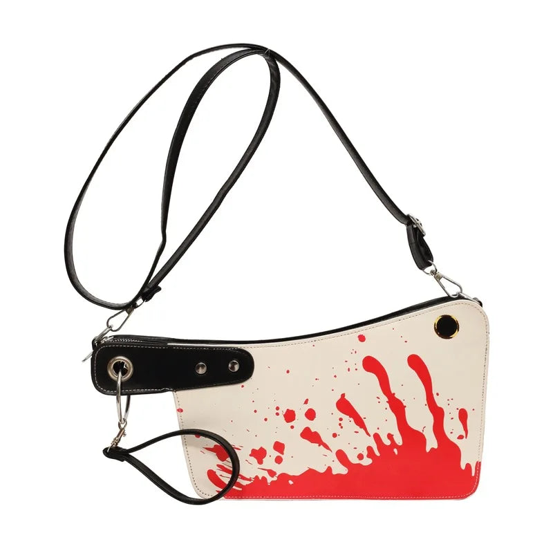 Clutches mit blutigem Messer