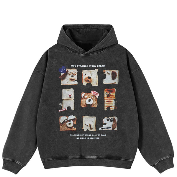 Oversized Toast Dogs Hoodie