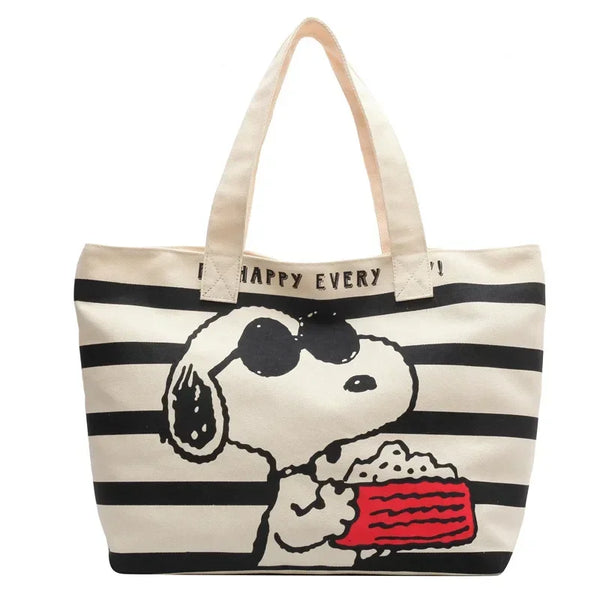 Chill Summer Dog Print Tote Bag