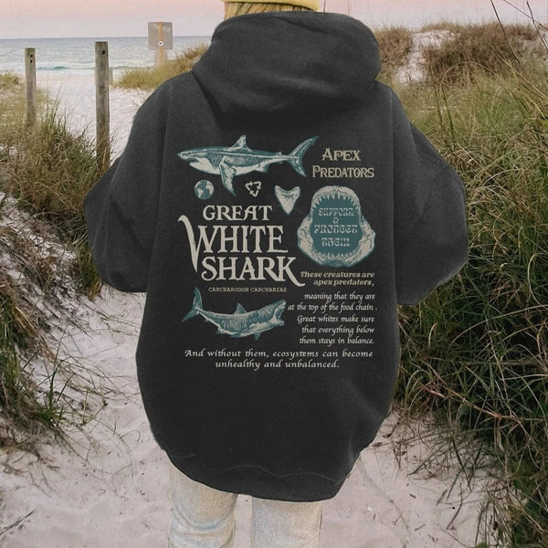 Fishing Sharks Enthusiast Hoodie
