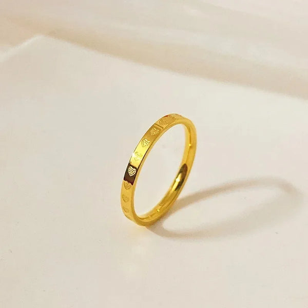 Gold Heart-shaped Ring