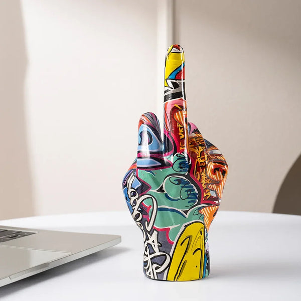 Graffiti Middle Finger Hand