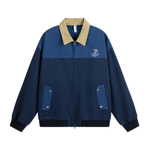 Vintage Japanese Workwear Varsity Jacket