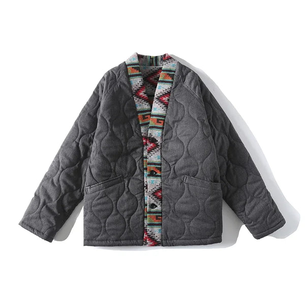 Chaqueta estilo kimono de algodón estilo casual y holgado vintage