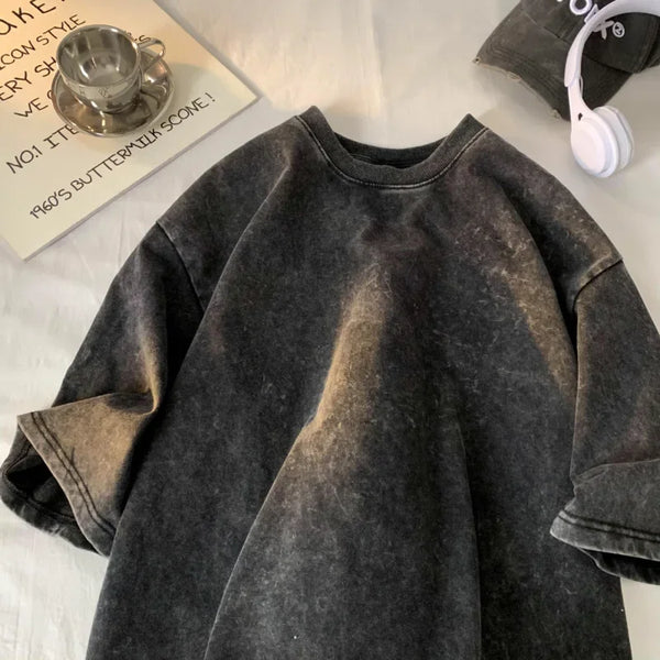 Vintage Acid Washed Oversized Y2K T-Shirt