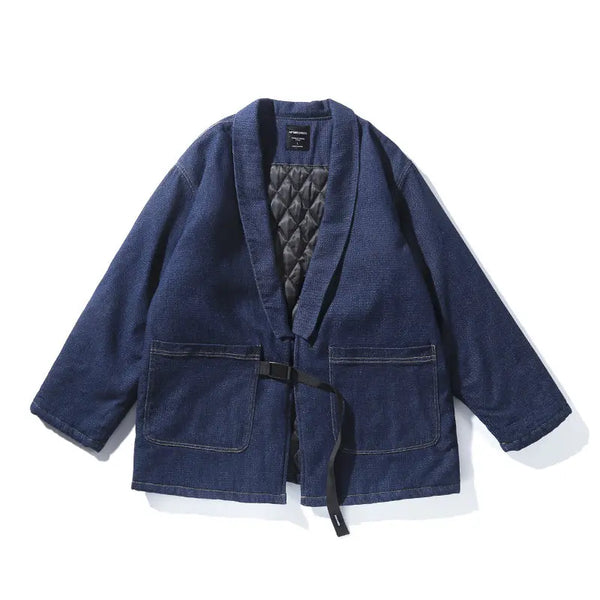 Chaqueta acolchada vaquera vintage cálida