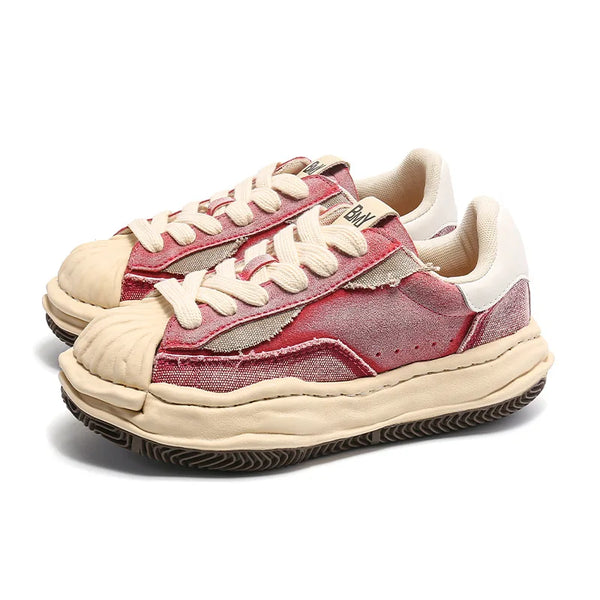 Colorful Retro Punk Skateboard School Sneakers Shoes