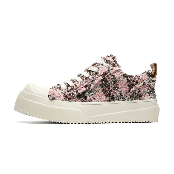 Retro Destroyer Platform School Sneakers for Couples