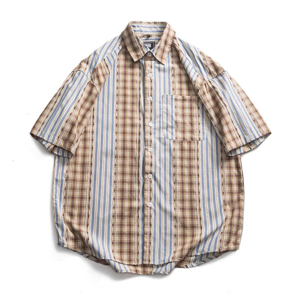 Plaid Striped Loose Shirt
