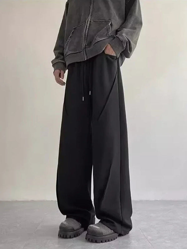 Autumn Pleated Straight Pants