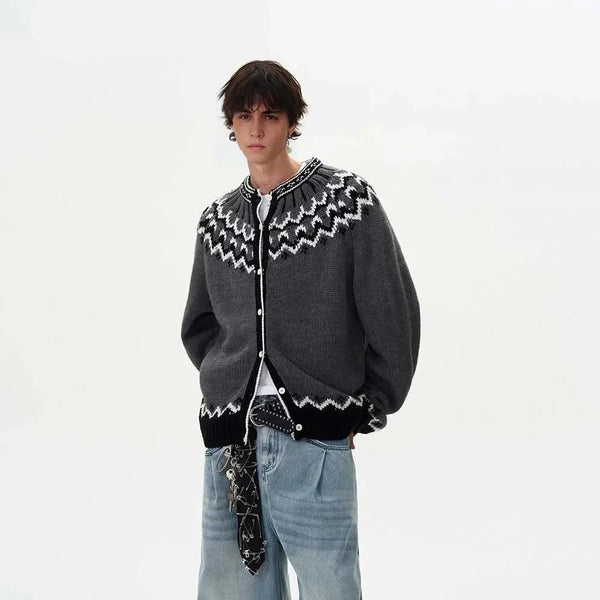 Knitted Striped Soft Girl Cardigan