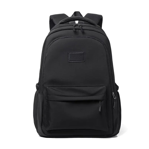 Solid Color Zipper Backpack