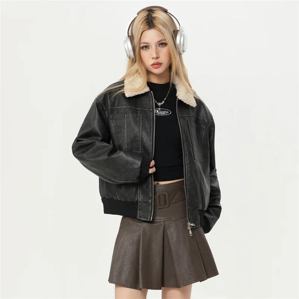 Stylish Faux Fur Winter Jacket Women