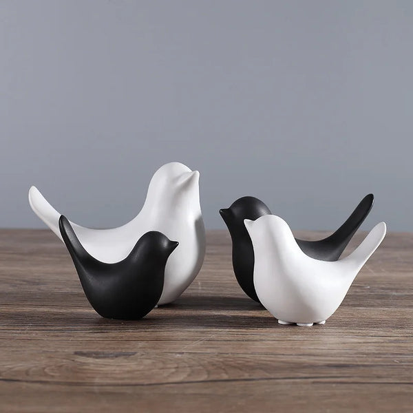 Bird Figurine Ceramic Statue