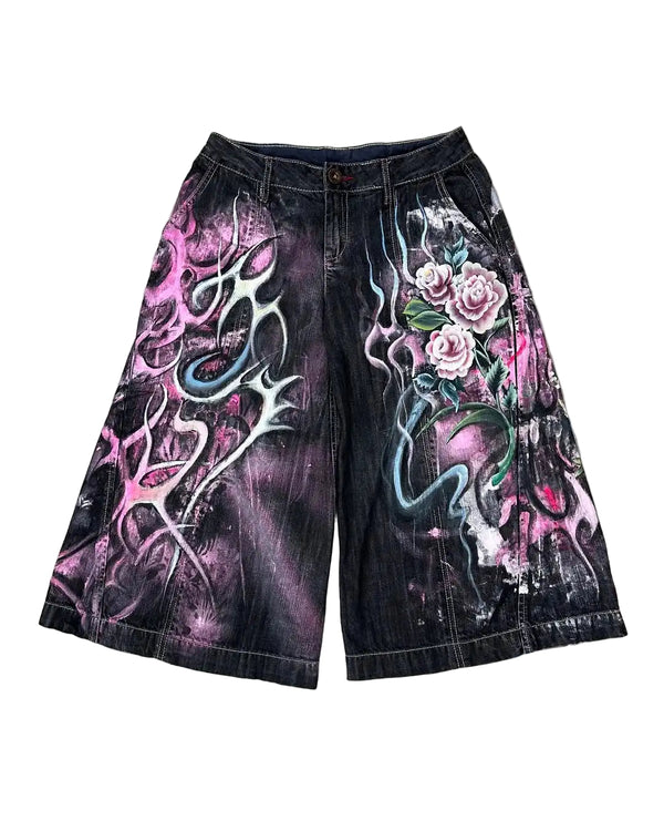 Y2K Vintage Patchwork Jorts