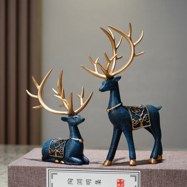 Deer Figurine Elk Statue
