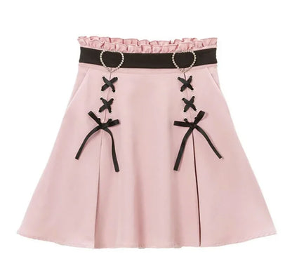 Süßer Gothic High Waist Minirock