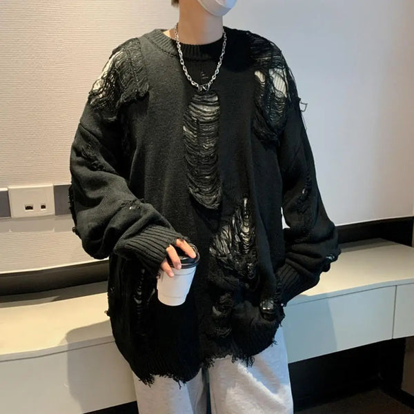 Soft Girl Ripped Sweater