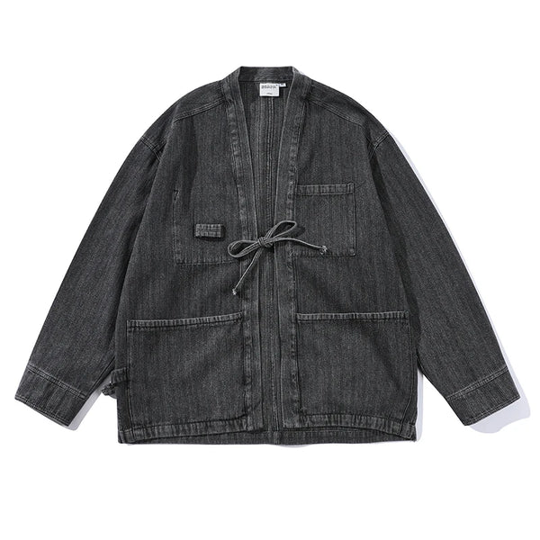 Vintage Loose Fit Denim Kimono Jacket